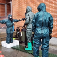 El Ejército forma a Protección Civil en técnicas de desinfección preventiva Covid-19