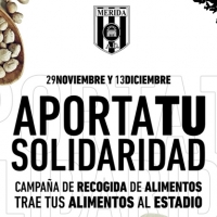 El Mérida lanza una campaña de recogida de alimentos