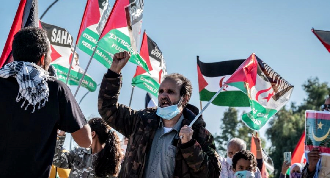 REPOR- Manifestación en protesta por la violación del alto el fuego en el Sahara Occidental en Mérida