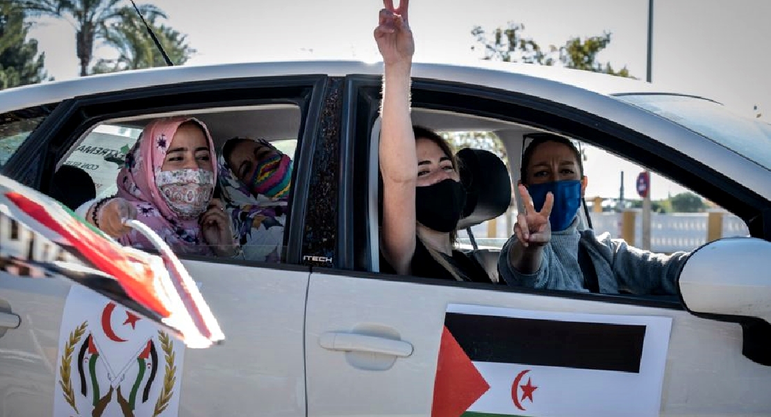 REPOR- Manifestación en protesta por la violación del alto el fuego en el Sahara Occidental en Mérida