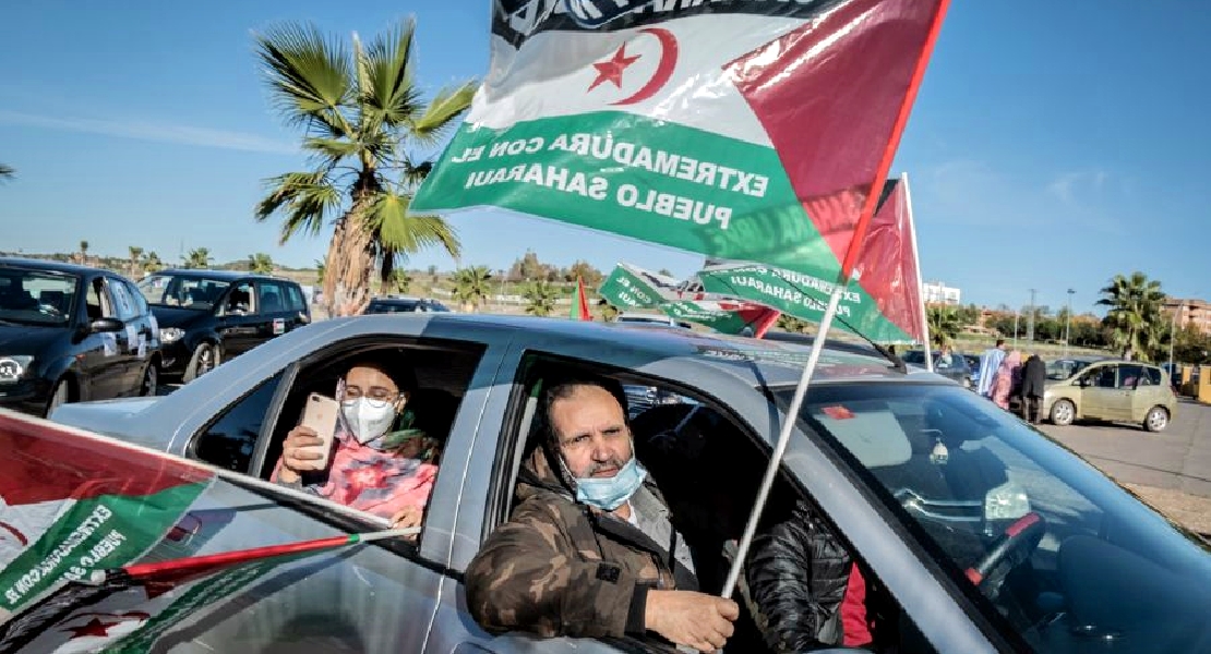 REPOR- Manifestación en protesta por la violación del alto el fuego en el Sahara Occidental en Mérida