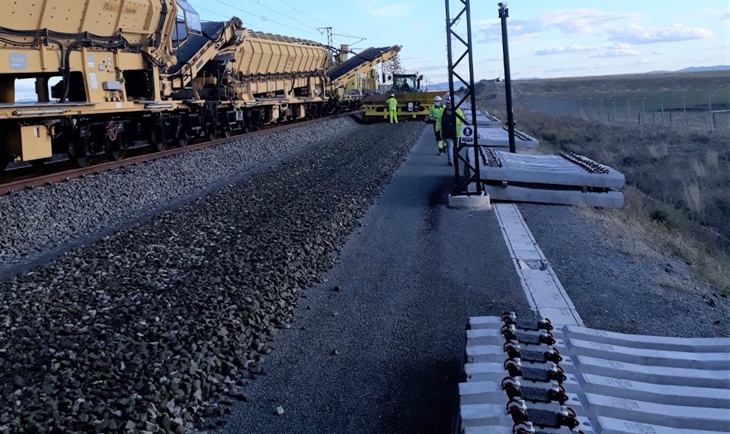 Adif  avanza en las obras de duplicación del tramo Cáceres-Mérida