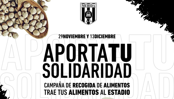 El Mérida lanza una campaña de recogida de alimentos
