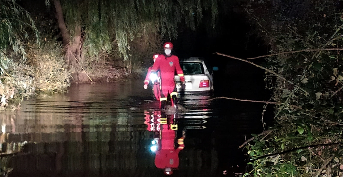 Se da a la fuga tras quedar atrapado en el río Gévora (Badajoz)