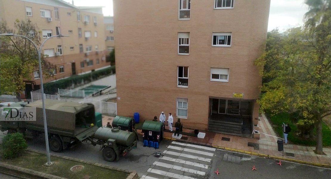 El Ejército vuelve a desinfectar residencias extremeñas