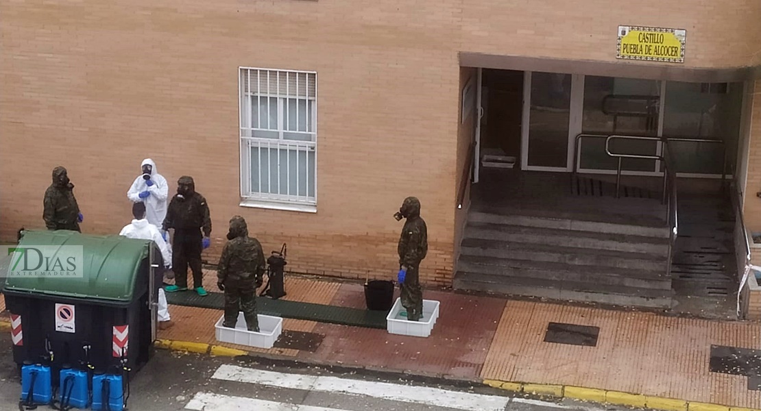 El Ejército vuelve a desinfectar residencias extremeñas