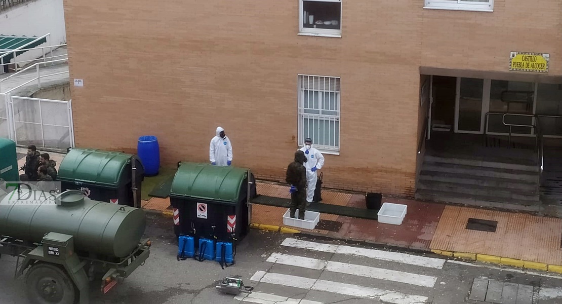 El Ejército vuelve a desinfectar residencias extremeñas