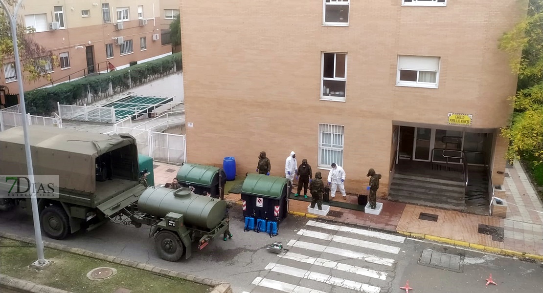 El Ejército vuelve a desinfectar residencias extremeñas