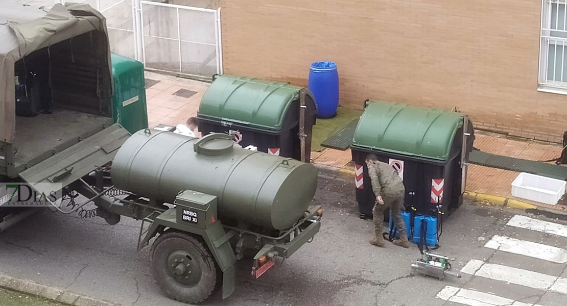 El Ejército vuelve a desinfectar residencias extremeñas