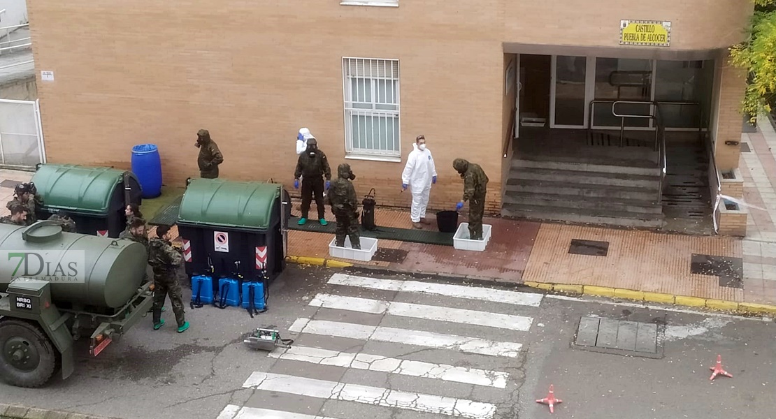 El Ejército vuelve a desinfectar residencias extremeñas