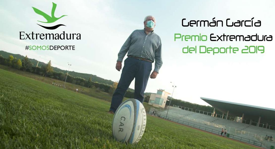 Germán García, figura del rugby extremeño, Premio Extremadura del Deporte