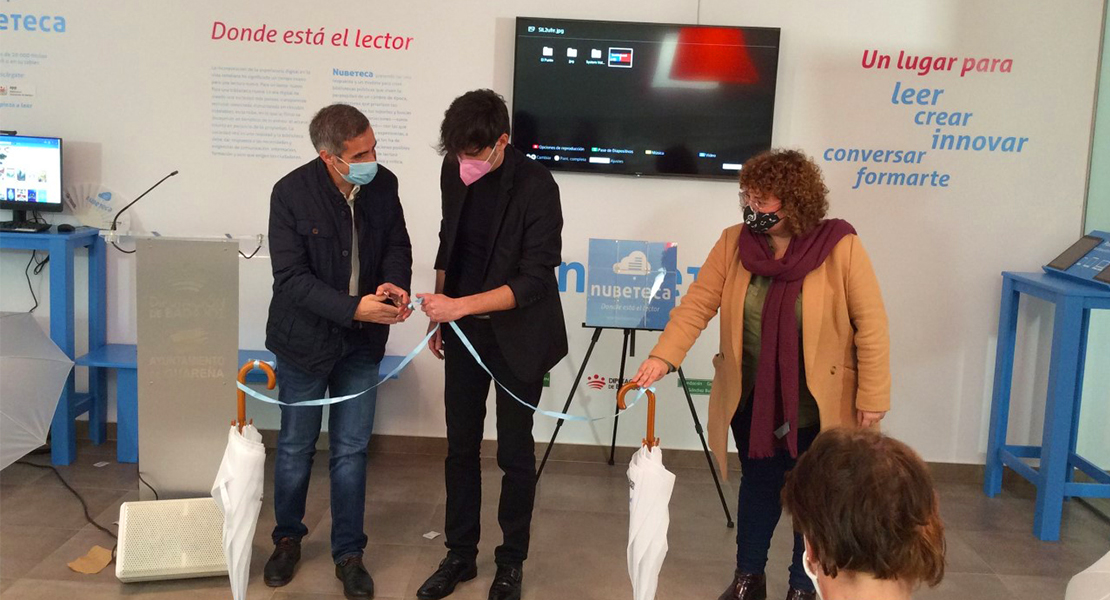 Inauguran el decimoctavo Espacio Nubeteca en la biblioteca &#39;Eugenio Frutos Cortés&#39; de Guareña