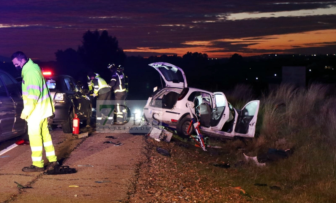 Trágico accidente mortal en la antigua N-V (Mérida)