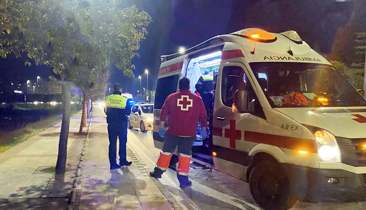 Un hombre de 53 años afectado en un accidente ocurrido en el Puente Real (Badajoz)