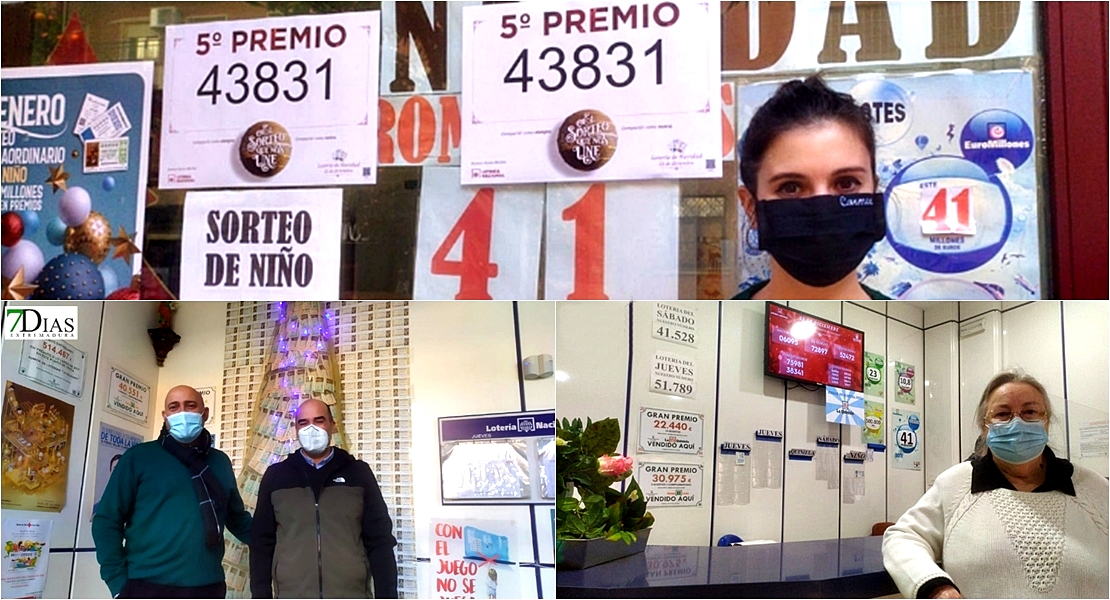 La lotería sonríe a Badajoz dejando un buen pellizco