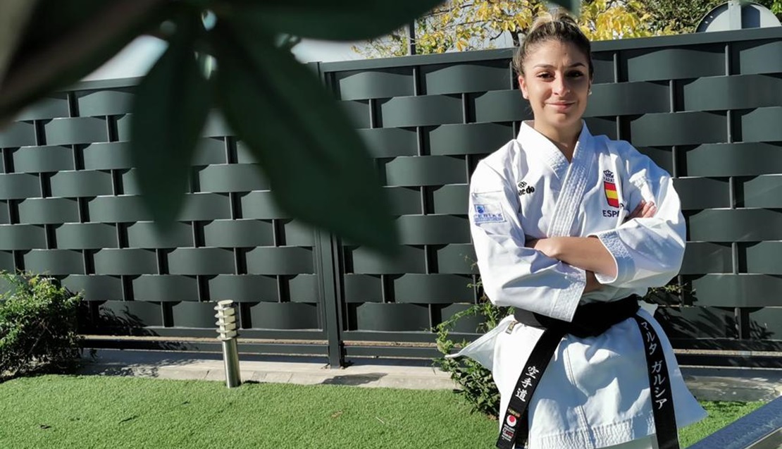 La karateca extremeña Marta García entrena con la Selección Española