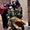 Incendio de vivienda en la barriada de la Paz (Badajoz)