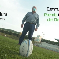 Germán García, figura del rugby extremeño, Premio Extremadura del Deporte