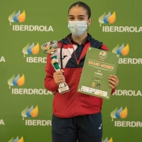 La extremeña Paola García, campeona de la Liga Nacional de Karate y doble corona nacional