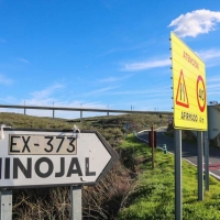 Obras en la EX-373 para cohesionar la comarca cacereña de Tajo-Salor
