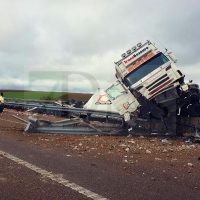 Nivel rojo este sábado y corte total en la A-5 por el accidente de tráfico