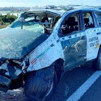 Una furgoneta embiste a la Guardia Civil dejando en estado &#39;muy grave&#39; a un agente