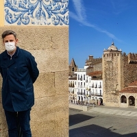 Utilizan escaparates de locales vacíos para promocionar Cáceres