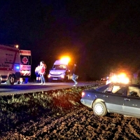 Dos heridos en un accidente en la BA-012