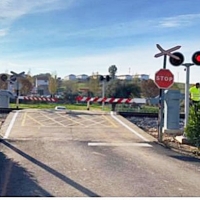 Incrementan la seguridad de un paso a nivel en Calamonte (Badajoz)