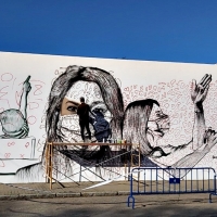 Comienza en Badajoz el gran mural homenaje a la Educación