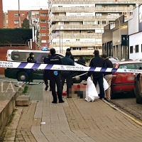 Aparece una persona muerta en las traseras del Banco de España (Badajoz)