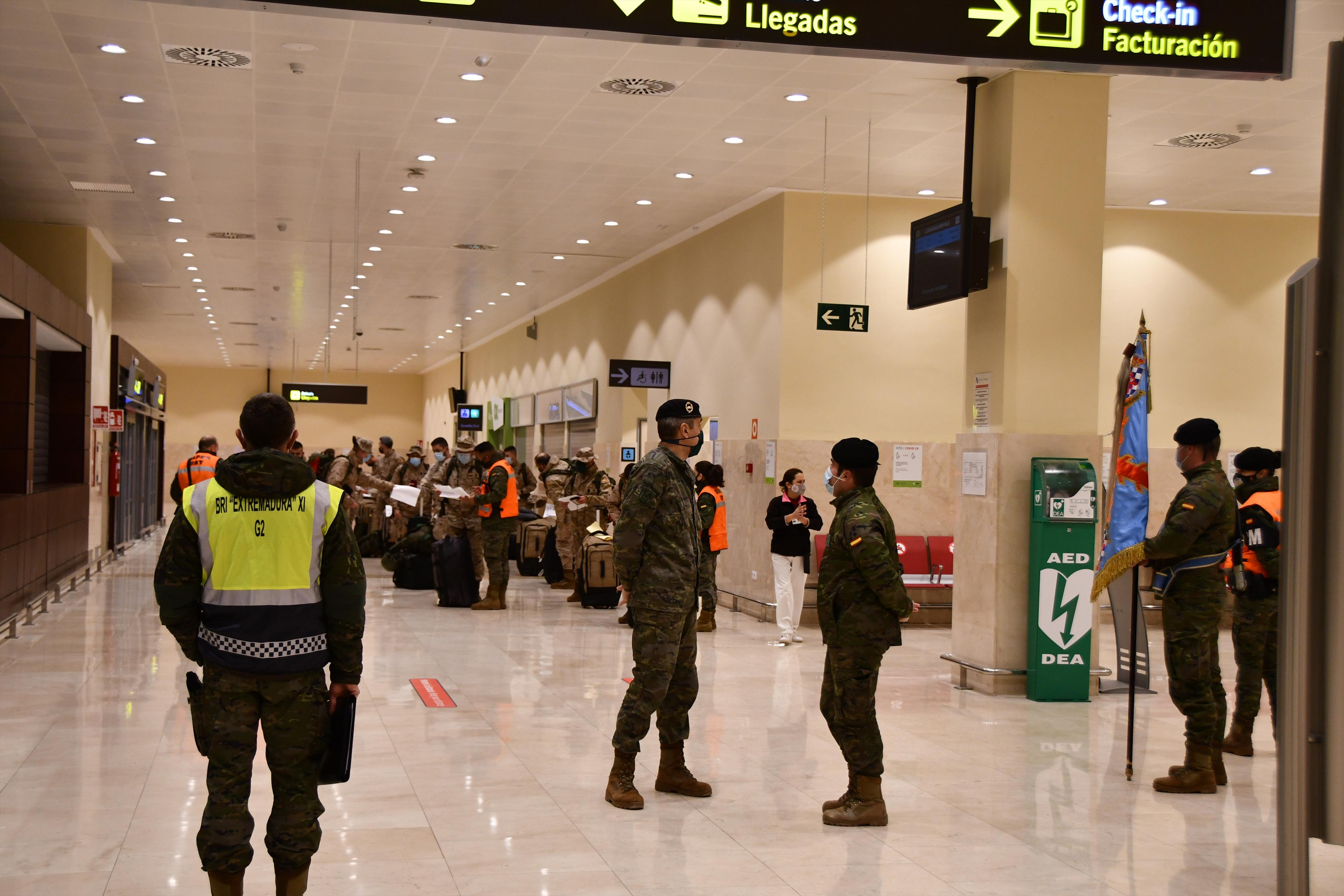 Despliegue de la segunda rotación del contingente Extremadura XI en Mali