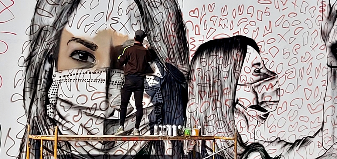 Comienza en Badajoz el gran mural homenaje a la Educación