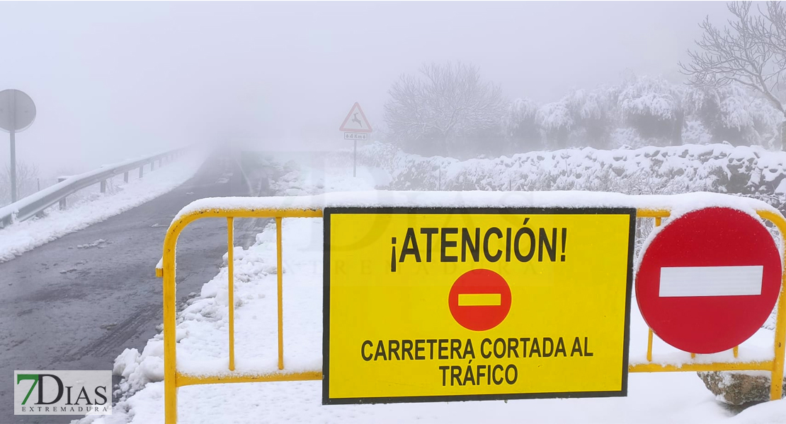 Así amanece el centro de Extremadura