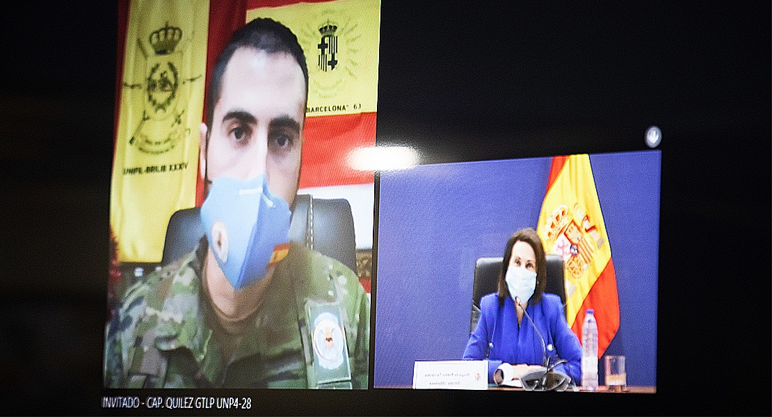 Los militares se comen las uvas por videollamada