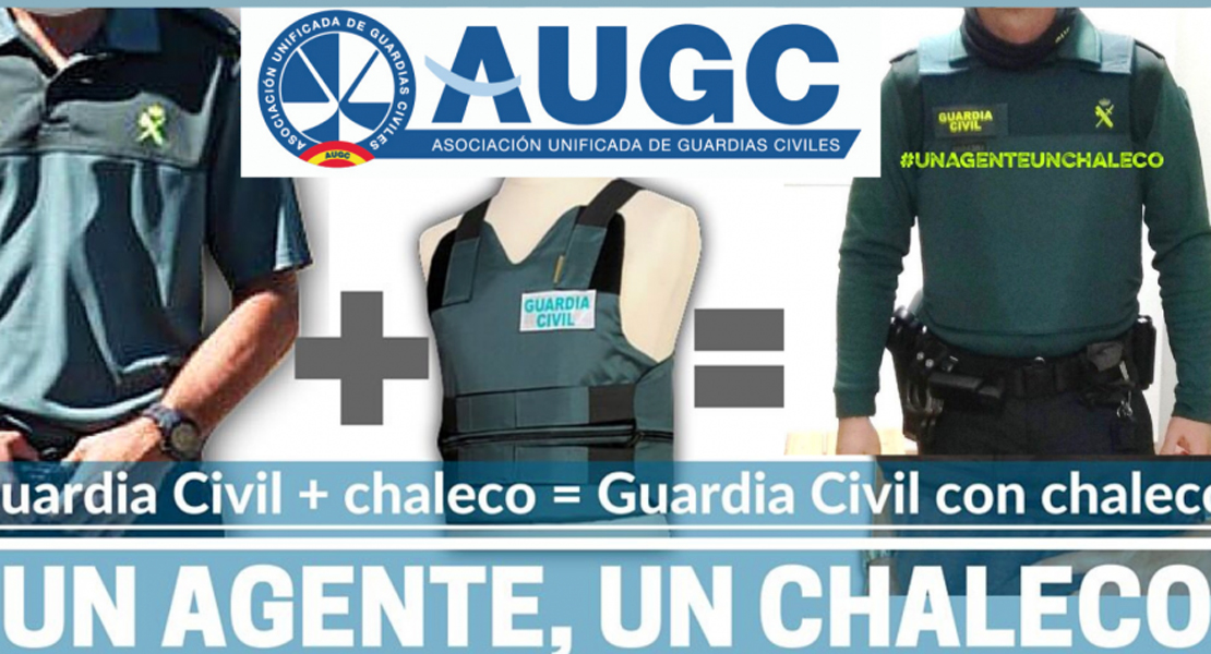 AUGC denuncia falta de chalecos antibalas en la Guardia Civil al haber caducado cientos de ellos