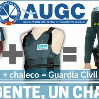 AUGC denuncia falta de chalecos antibalas en la Guardia Civil al haber caducado cientos de ellos