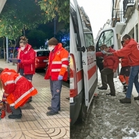 Más de 80 voluntarios de Cruz Roja hicieron frente a la borrasca en Extremadura