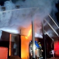 Incendio de vivienda en la Dehesilla de Calamón (Badajoz)