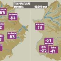 Extremadura se levanta congelada