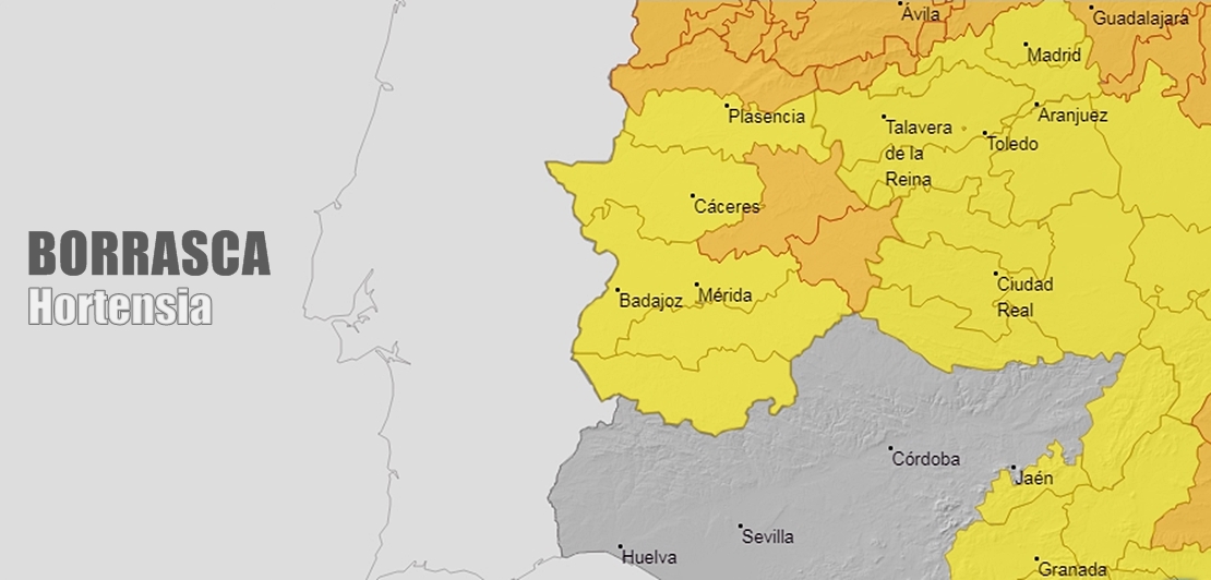 112 alerta a toda Extremadura por vientos fuertes