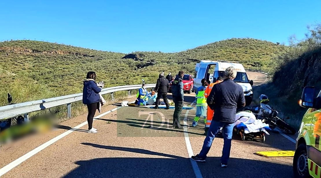 Fallece un hombre en un accidente de tráfico en la EX-322