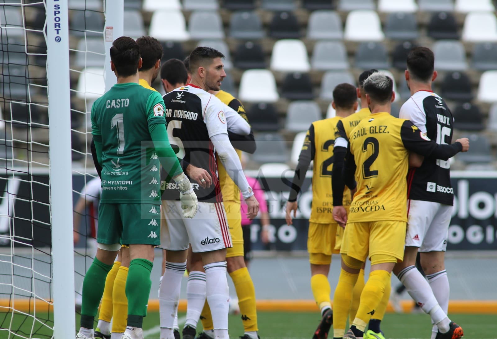 Un CD. Badajoz sobresaliente suma otros tres puntos frente al Extremadura UD