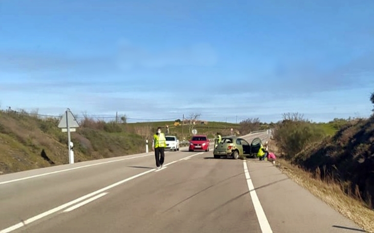 Sufre un traumatismo craneoencefálico tras sufrir un accidente en la N-V