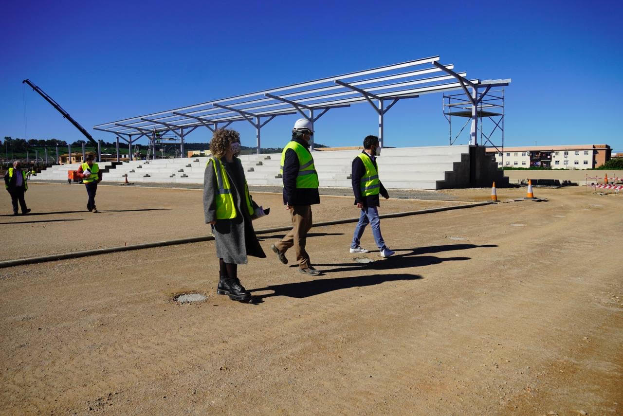 Avanzan a buen ritmo las obras de la Ciudad del Fútbol en Cáceres