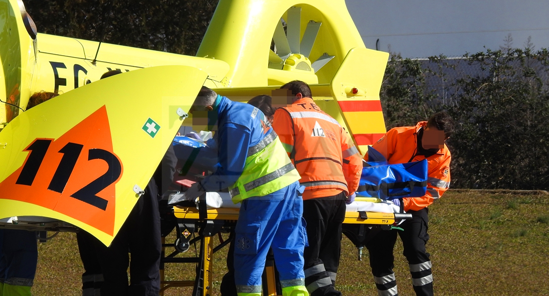 Un ciclista en estado grave tras sufrir un accidente cerca de Don Benito