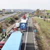 Agricultores extremeños cortan la Autovía A-5 durante horas en defensa del tabaco