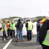 Agricultores extremeños cortan la Autovía A-5 durante horas en defensa del tabaco