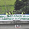 Agricultores extremeños cortan la Autovía A-5 durante horas en defensa del tabaco