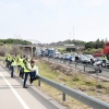 Agricultores extremeños cortan la Autovía A-5 durante horas en defensa del tabaco